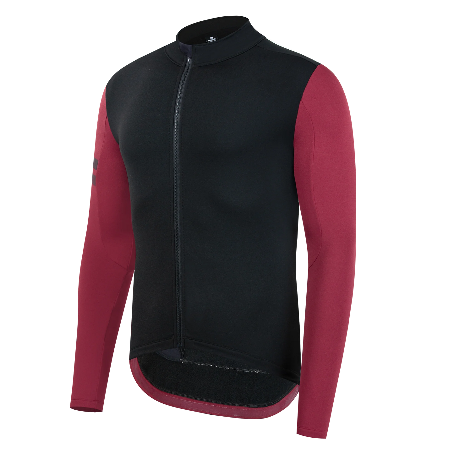 YKYW Men's Cycling Jersey Jacket Winter 5-15℃ Thermal Fleece Spliced Sleeve with Reflective Strips 3+1 Pockets 2 Colors