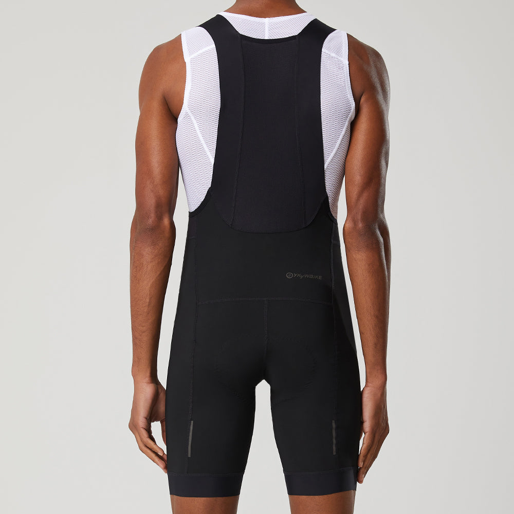 YKYW Men's PRO Cycling Bid Shorts With High Density Long Distance Pad 6H Black