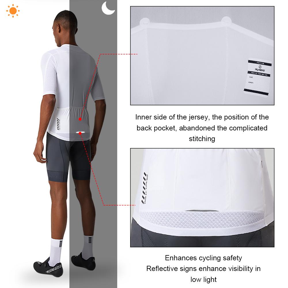 YKYW Men's PRO Team Aero Cycling Jersey Milk Silk Fabric Lightweight Short Sleeve Summer 10 Colors