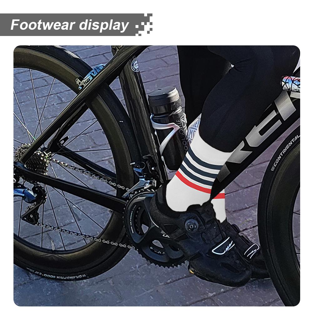 YKYW MTB Ciclismo Correr Antideslizante Silicona Aero Calcetines Panel de malla Mantener fresco y seco 2 colores
