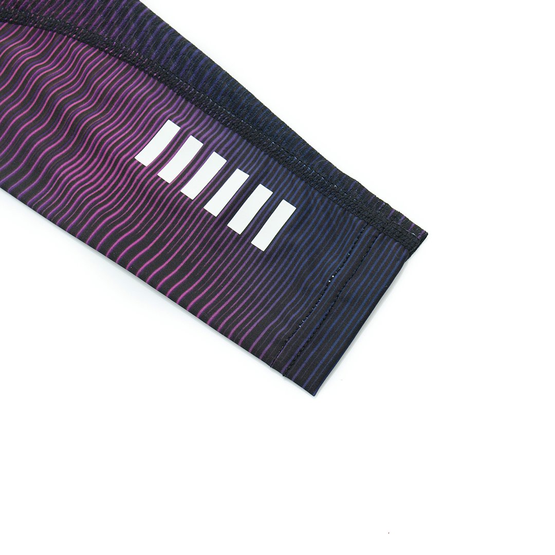 YKYW Cycling Pro Team Sports Arm Sleeve Sunscreen Anti-UV50+ Lightweight Breathable Non-slip Colorful Purple