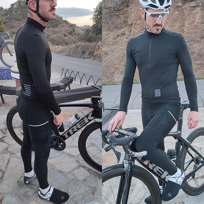 YKYW Pantalones largos de ciclismo Pro Tight para hombre 5H Ride invierno 10-20 ℃ térmico con 3 bolsillos 