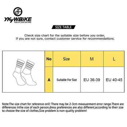 YKYW MTB Cycling Running Anti Slip Silicone Aero Socks Mesh Panel Keep Cool & Dry 2 Colors