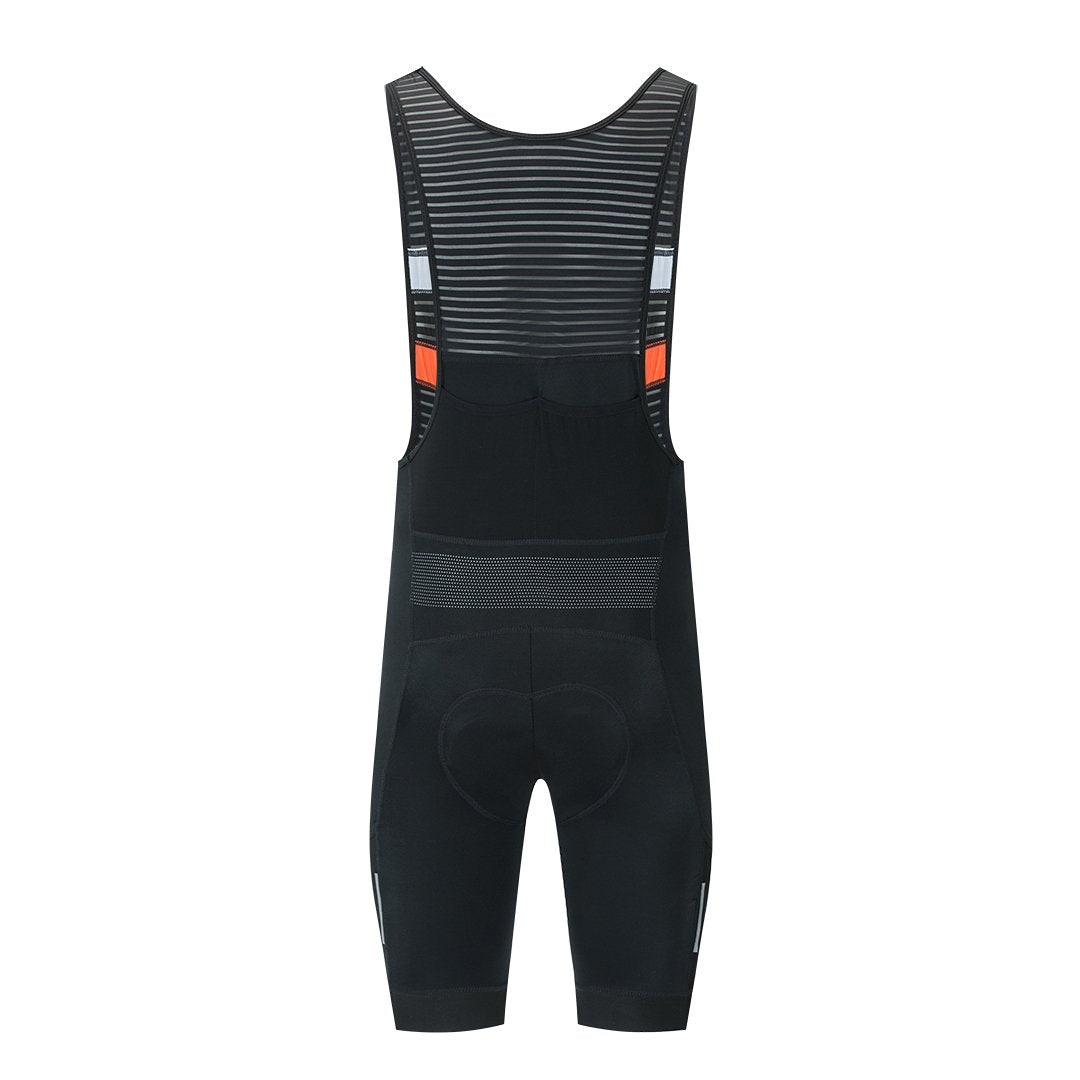 YKYW Men’s Cycling Bib Shorts Cushion Upgrade 7H Lycra Breathable Cool 4 Pockets Black