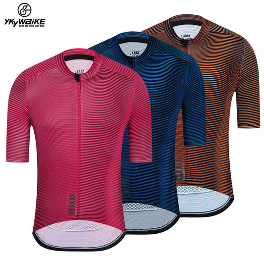YKYW Men's PRO Team Aero Cycling Jersey Lightweight And Breathable Flight Print 3 Colors
