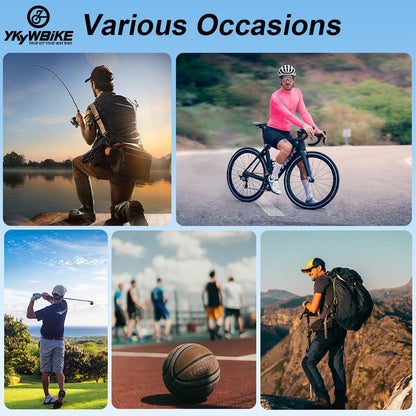 YKYW MTB Cycling Aero Sports Arm Sleeve Sun Protection UV50+ Anti-Slip Breathable High Elastic Protect Arms 3 Colors