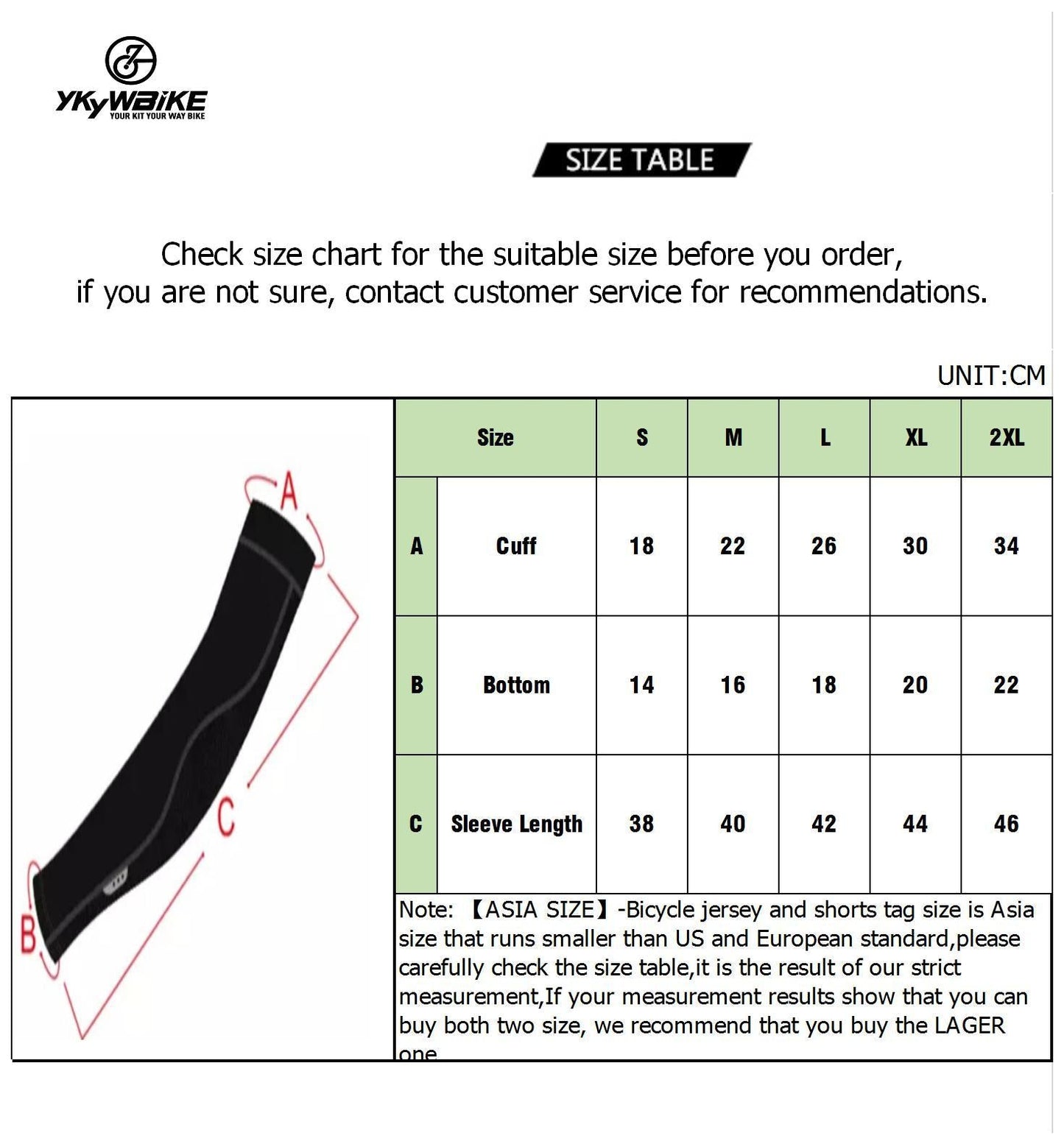 YKYW Cycling Pro Team Sports Arm Sleeve Winter 10-20°C Thermal Fleece Keep Warm High-elastic Anti-friction Anti-skid 5 Colors