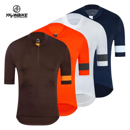 YKYW Men's Cycling Jersey Stitched Color Design Summer Short Sleeve All-Round Race 6 Colors