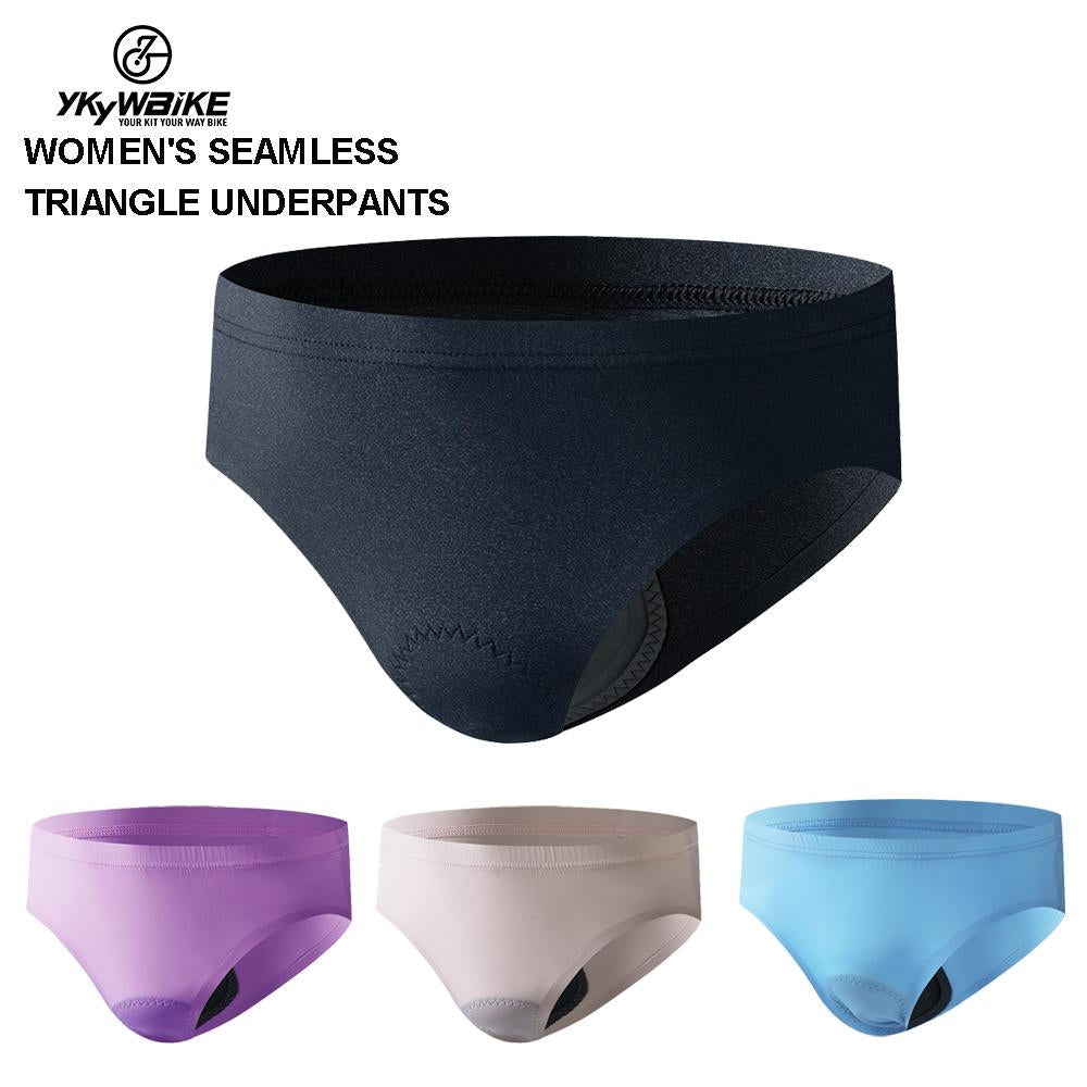 YKYW Women’s Cycling Triangle Underwear Protective Ergonomic 3D Padding Lightweight Breathable Wicking Special Design for Female 4 Colors
