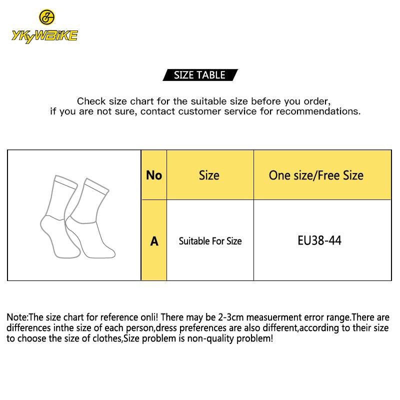 YKYW Cycling Running Anti Slip Silicone Aero Socks Soft & breathable Larger Size 4 Colors