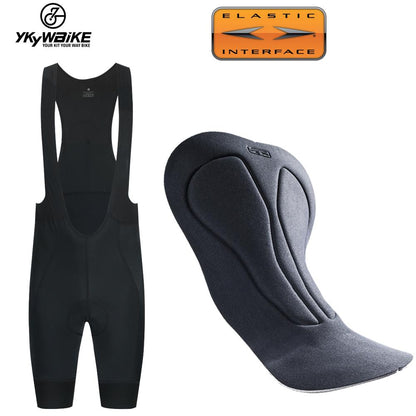 YKYW Men’s Cycling Bib Shorts 8H Padded Breathable Pro Team Breathable Elastic Interface